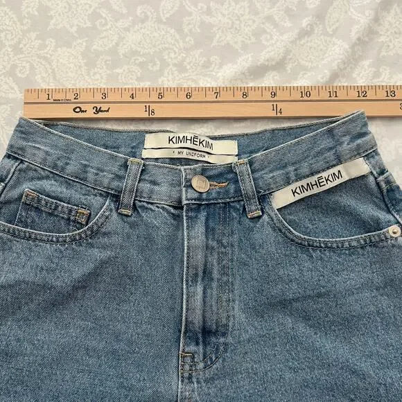 Kimhekim My Uniform Denim Shorts Size M - Picture 5 of 7